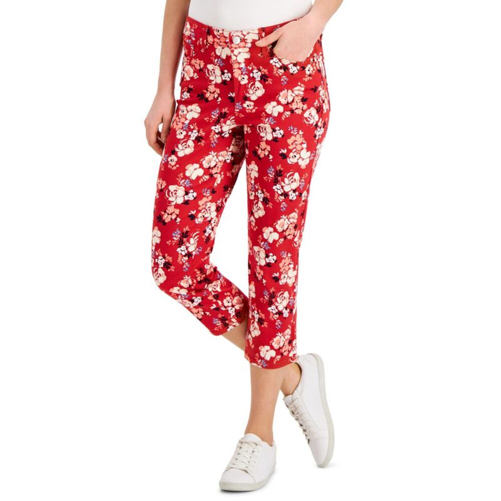 Charter Club Womens Bristol Tummy Control Capri Jeans